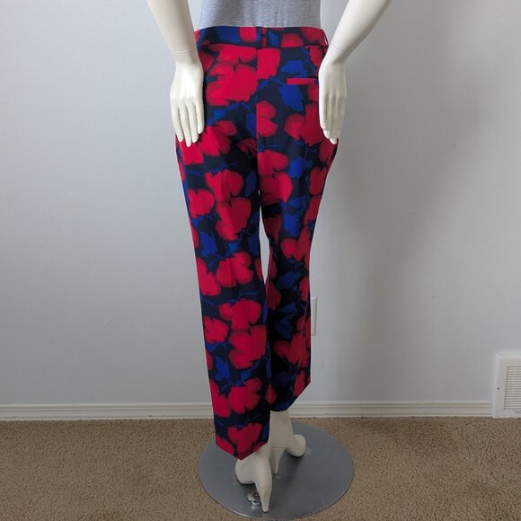 Banana Republic - "Ryan" Floral Print Slim Straight Pant - Size 10P - Picture 6 of 9